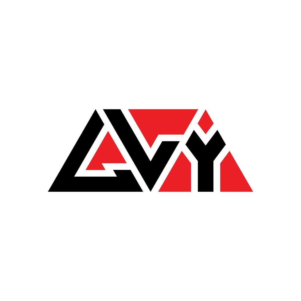 lly Dreiecksbuchstaben-Logo-Design mit Dreiecksform. lly dreieck logo design monogramm. lly dreieck vektor logo vorlage mit roter farbe. lly dreieckiges Logo einfaches, elegantes und luxuriöses Logo. lly