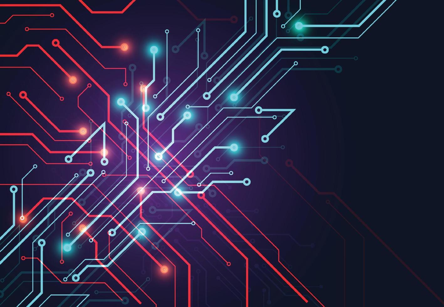 abstrakter Hintergrund mit Technologieplatinenbeschaffenheit. elektronische Motherboard-Illustration. Kommunikations- und Engineering-Konzept. Vektorillustration vektor