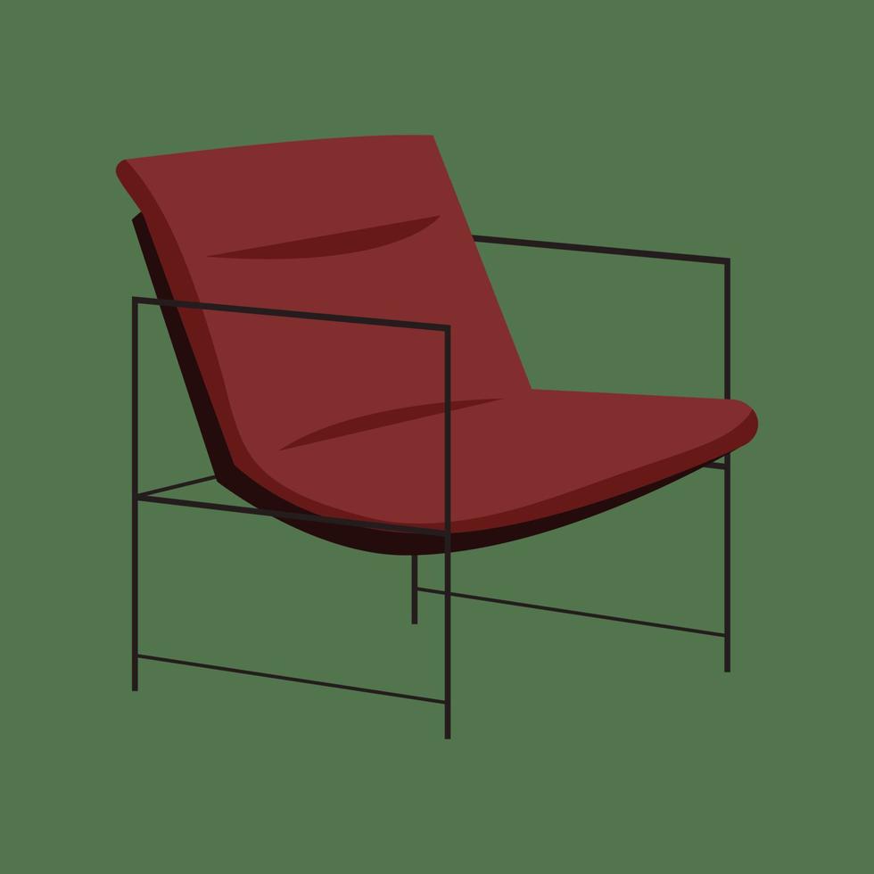 platt illustration av stol vektor