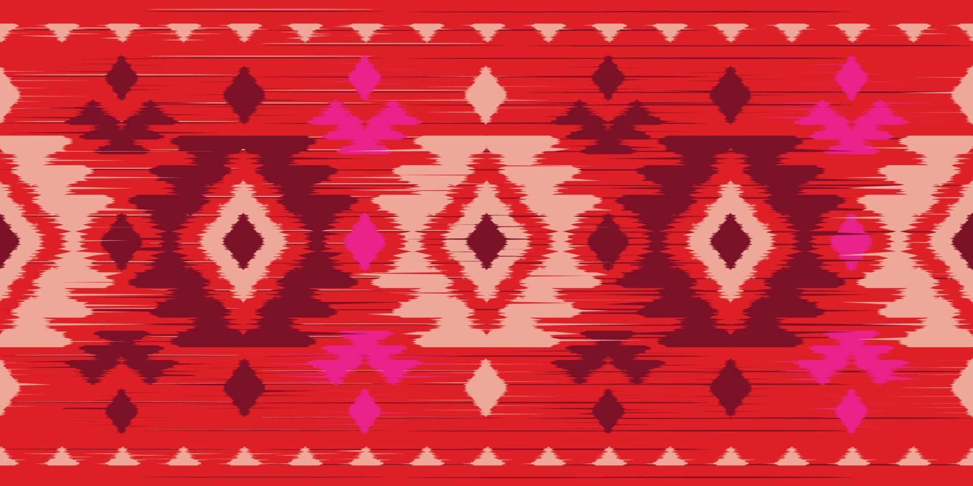 etniska abstrakt röd rosa. sömlösa geometriska mönster i tribal, folklig broderi, aztec geometrisk konst prydnadstryck. design för matta, tapeter, kläder, omslag, tyg, omslag. vektor
