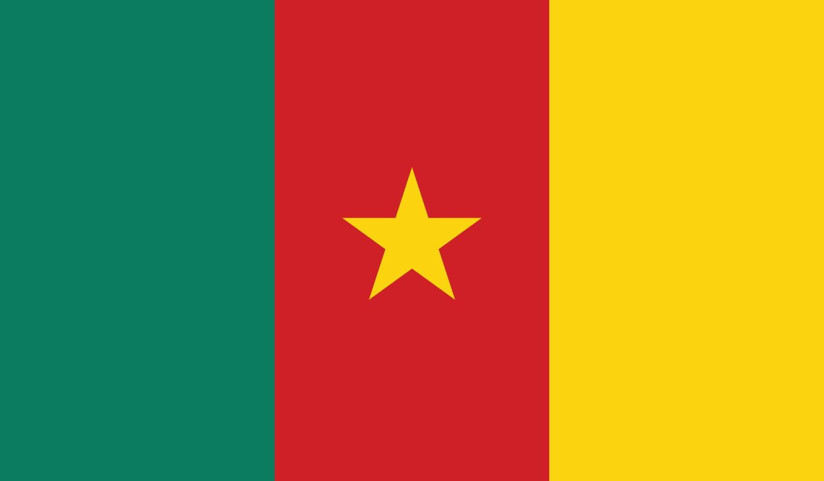 Vektor-Illustration der Kamerun-Flagge. vektor