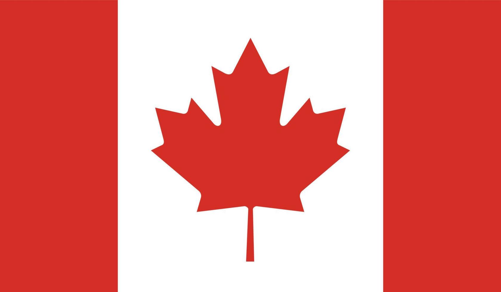 vektor illustration av Kanadas flagga.