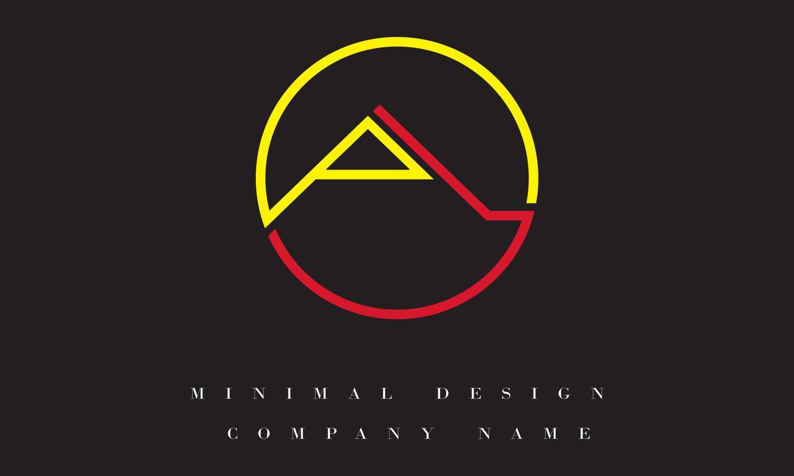 la oder al minimales Logo-Design vektor