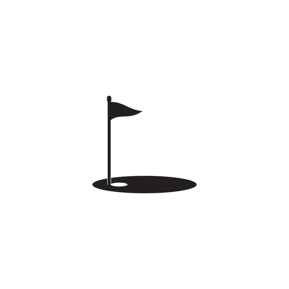 Golf-Symbol-Vektor-Illustration-Template-Design vektor