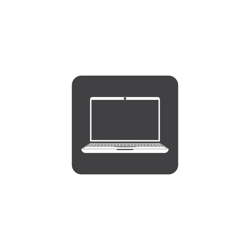 Laptop-Symbol-Vektor-Illustration-Template-Design vektor