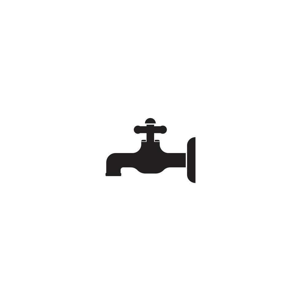 Wasserhahn-Symbol. Vektor-Illustration-Template-Design vektor