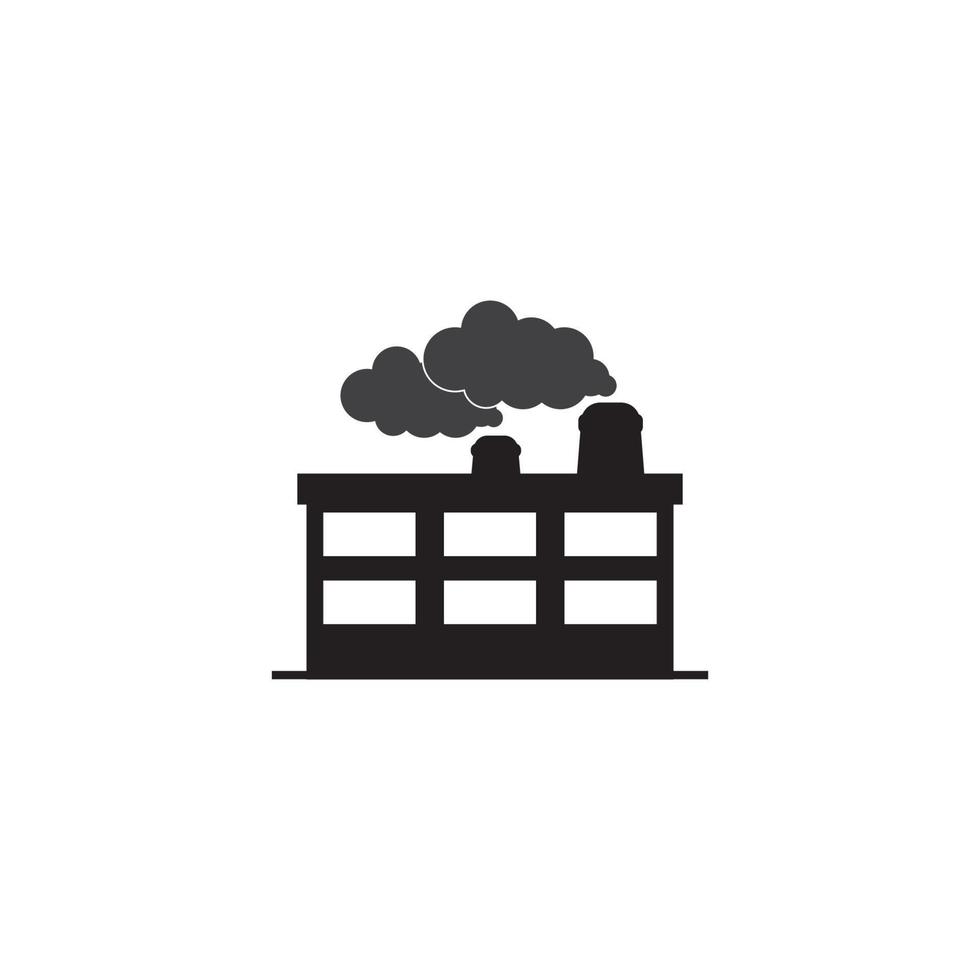 Fabrik-Icon-Vektor-Illustration-Template-Design vektor