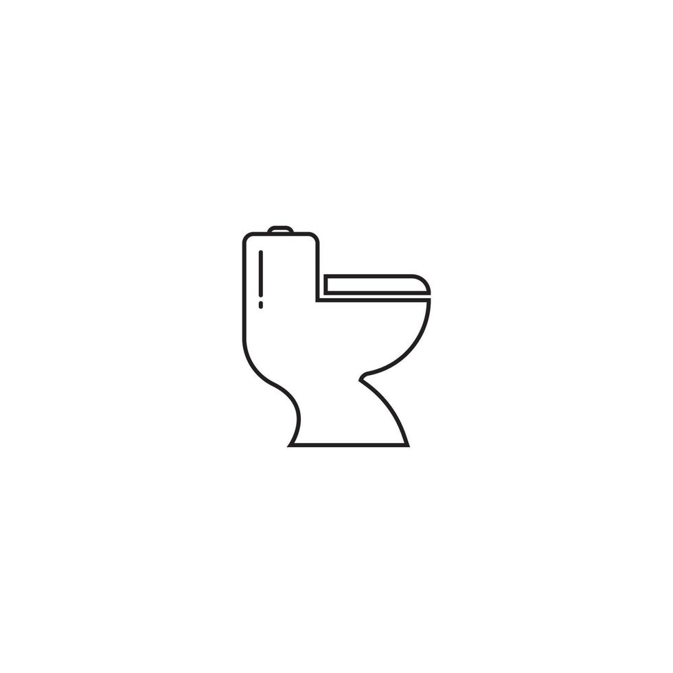 WC-Symbol Vektor-Illustration Template-Design vektor