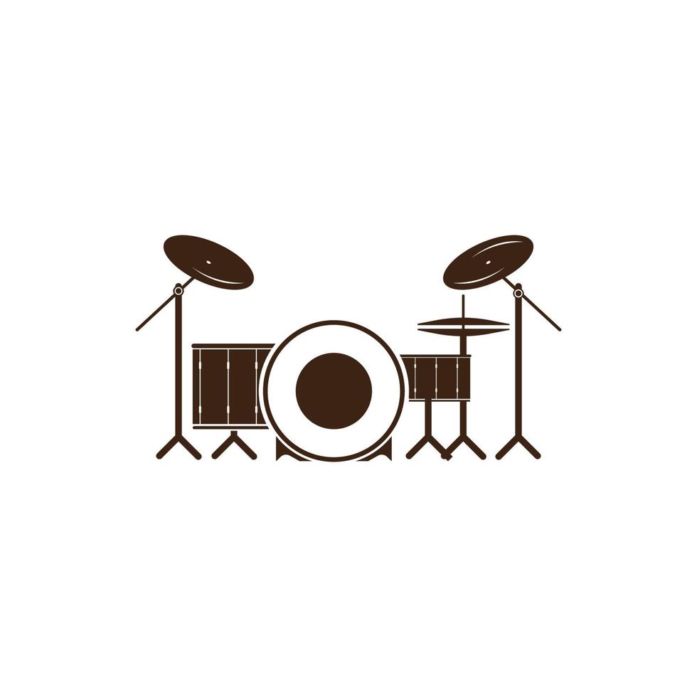 Drum-Symbol-Vektor-Illustration-Template-Design vektor