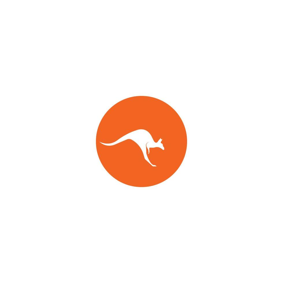 Känguru Symbol Vektor Illustration Template Design