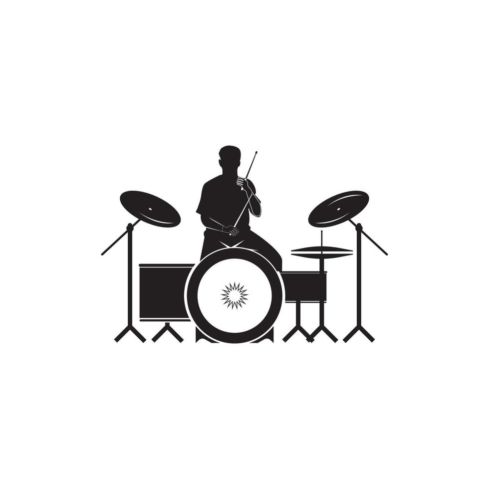 Drum-Symbol-Vektor-Illustration-Template-Design vektor