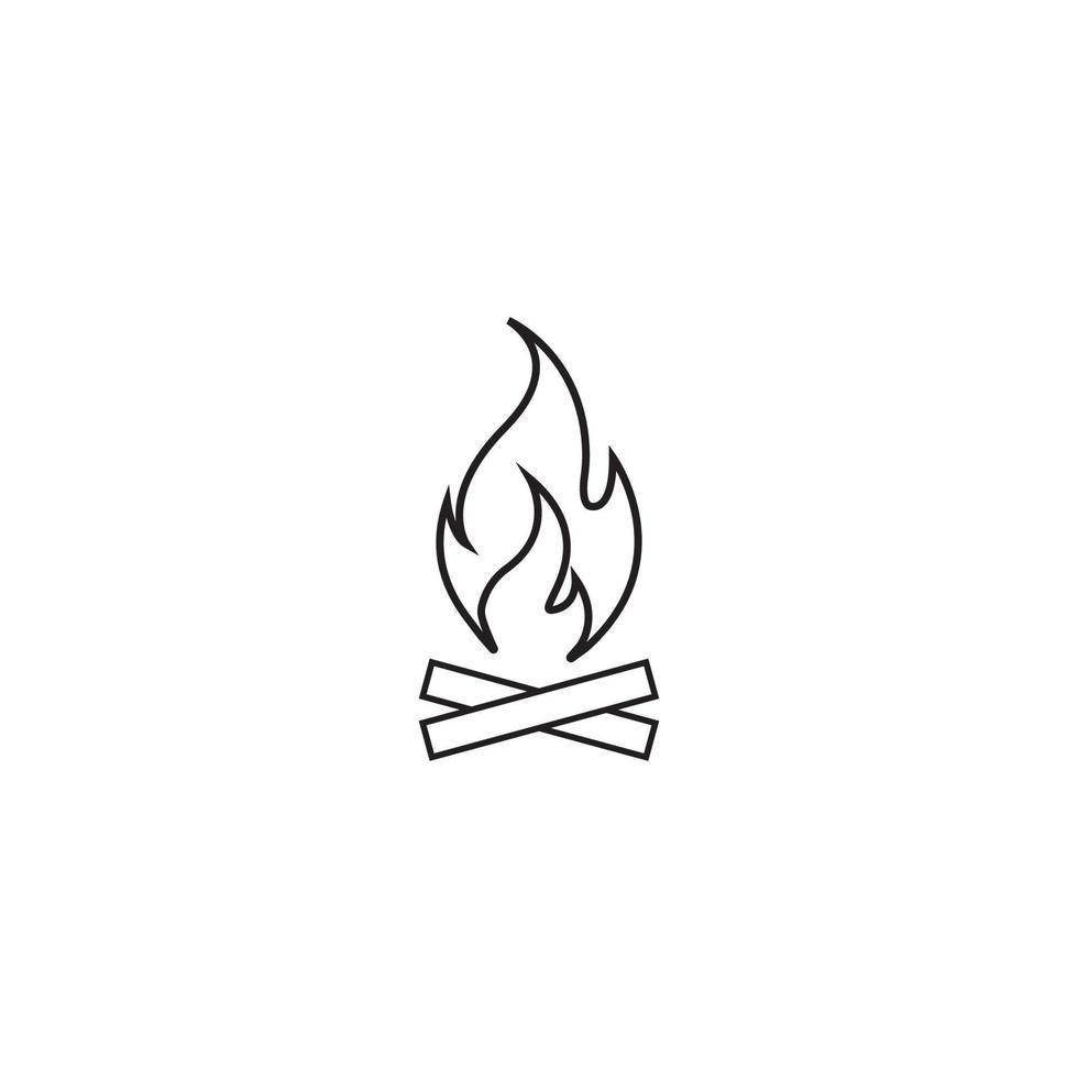 Lagerfeuer-Symbol vektor