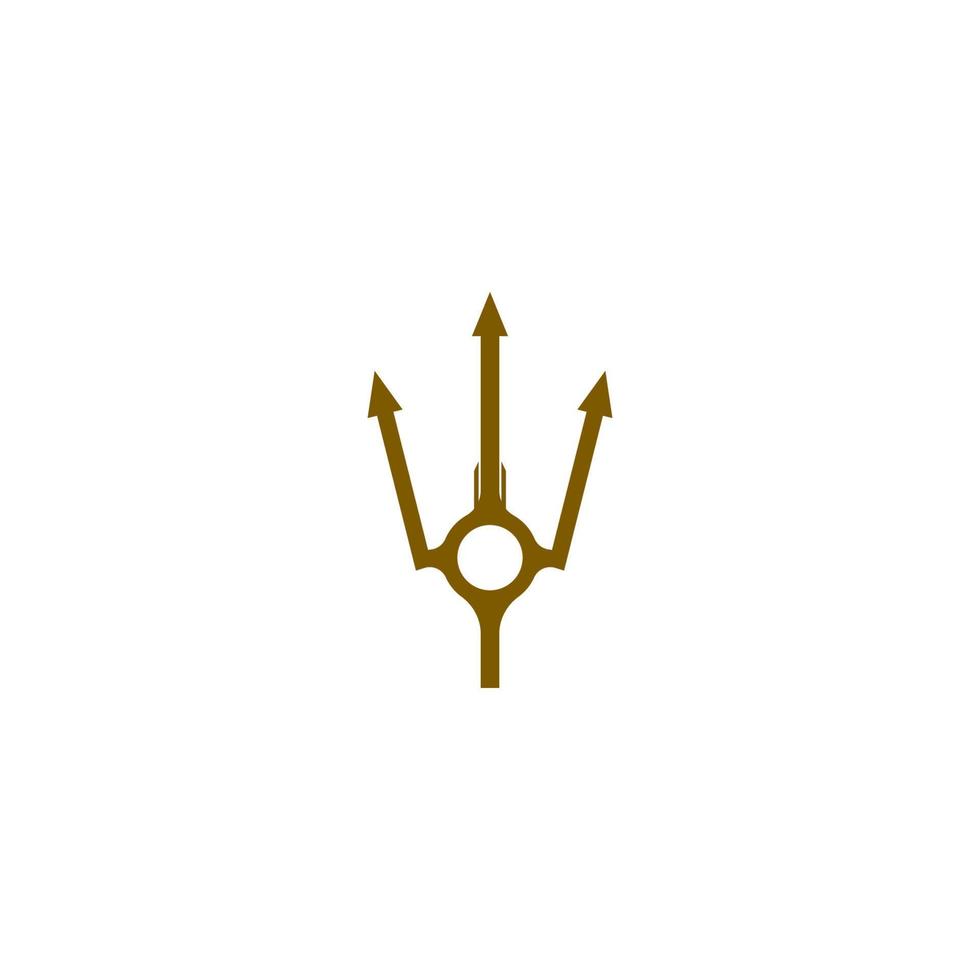 dreizack symbol vektor illustration vorlage design