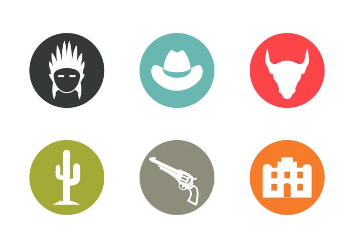 Wild West Vektor Icons