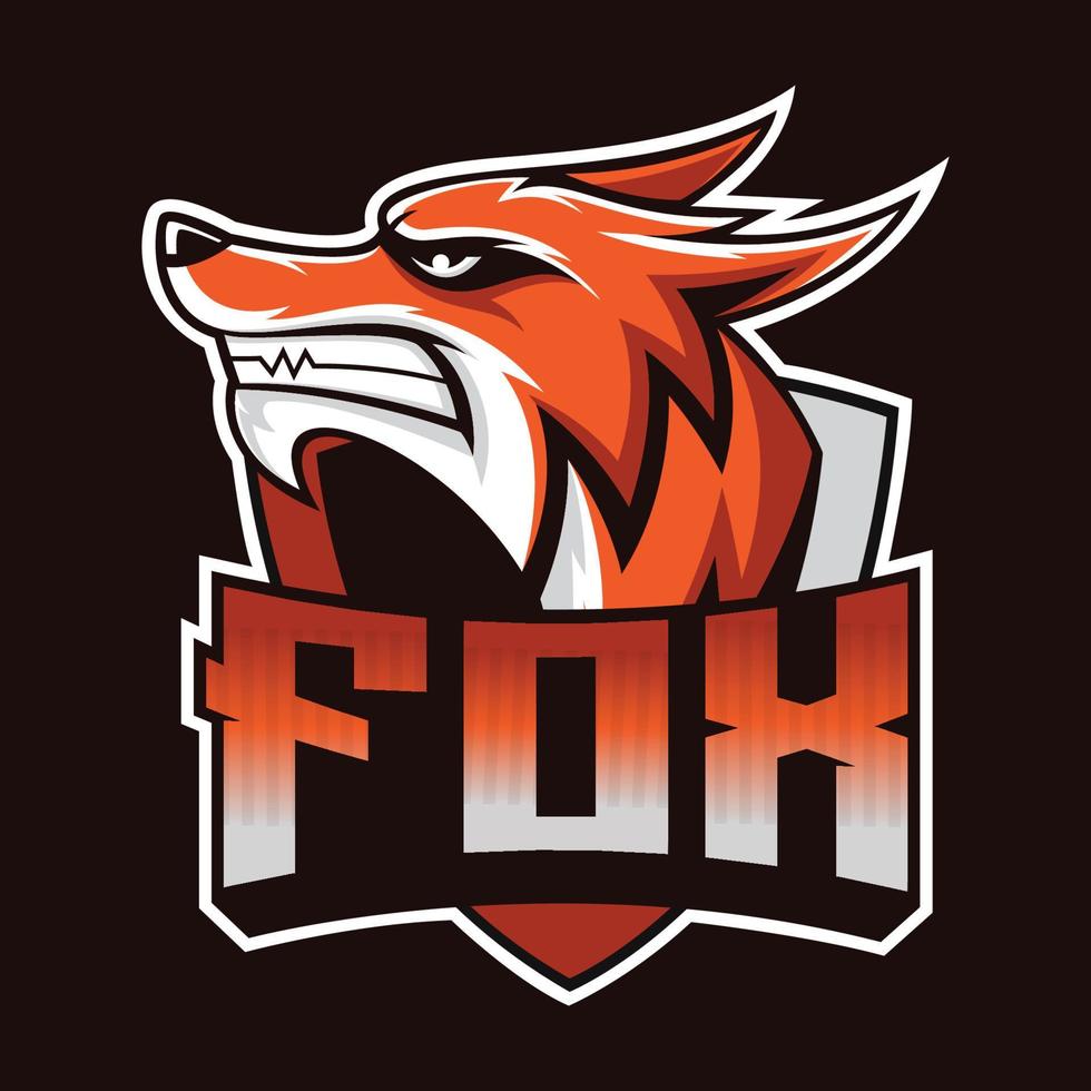 Fuchs-Maskottchen bestes Logo-Design gute Verwendung für Symbol-Identitäts-Emblem-Abzeichen und mehr vektor