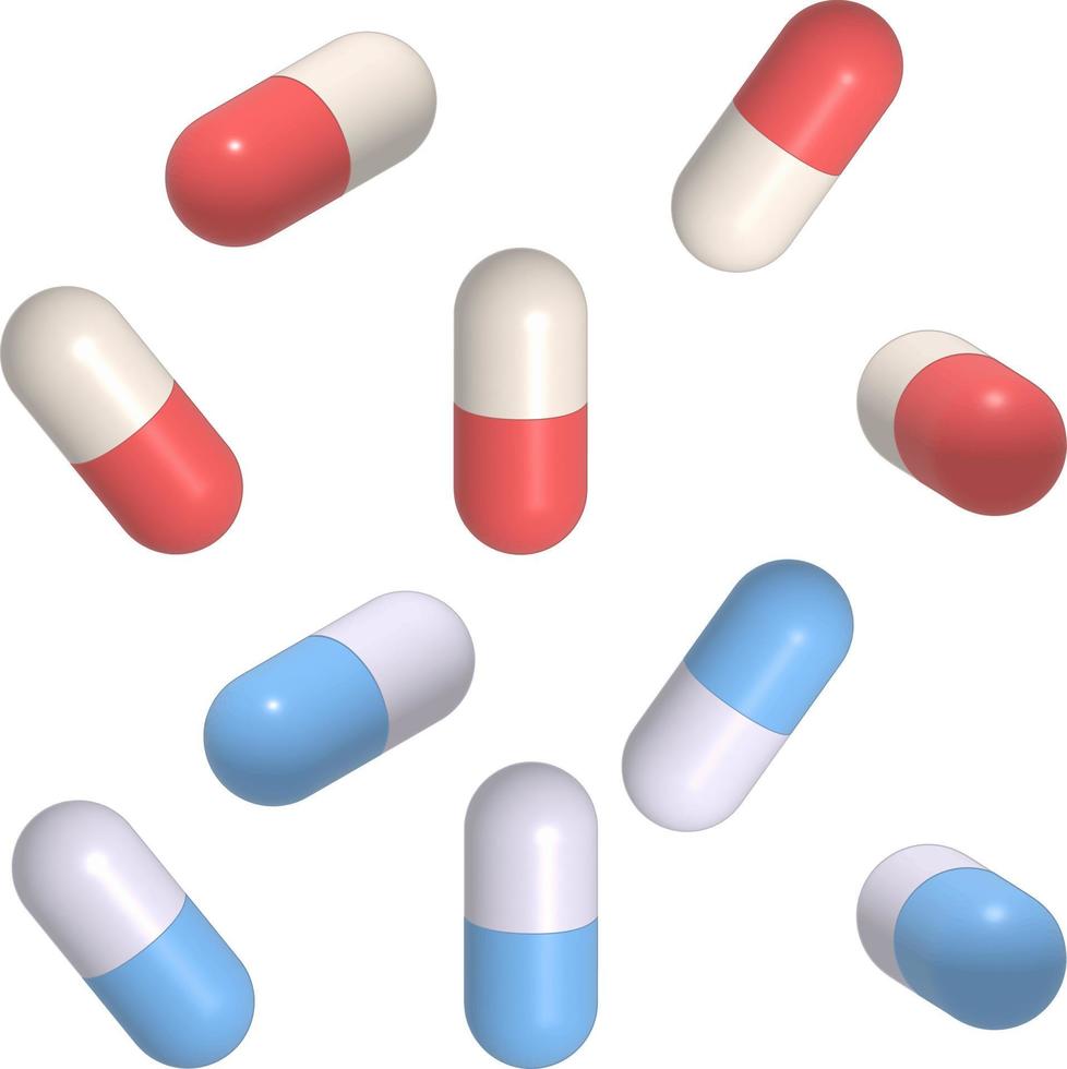 Pillen, Drogensymbol isolierter Illustrationsvektor vektor