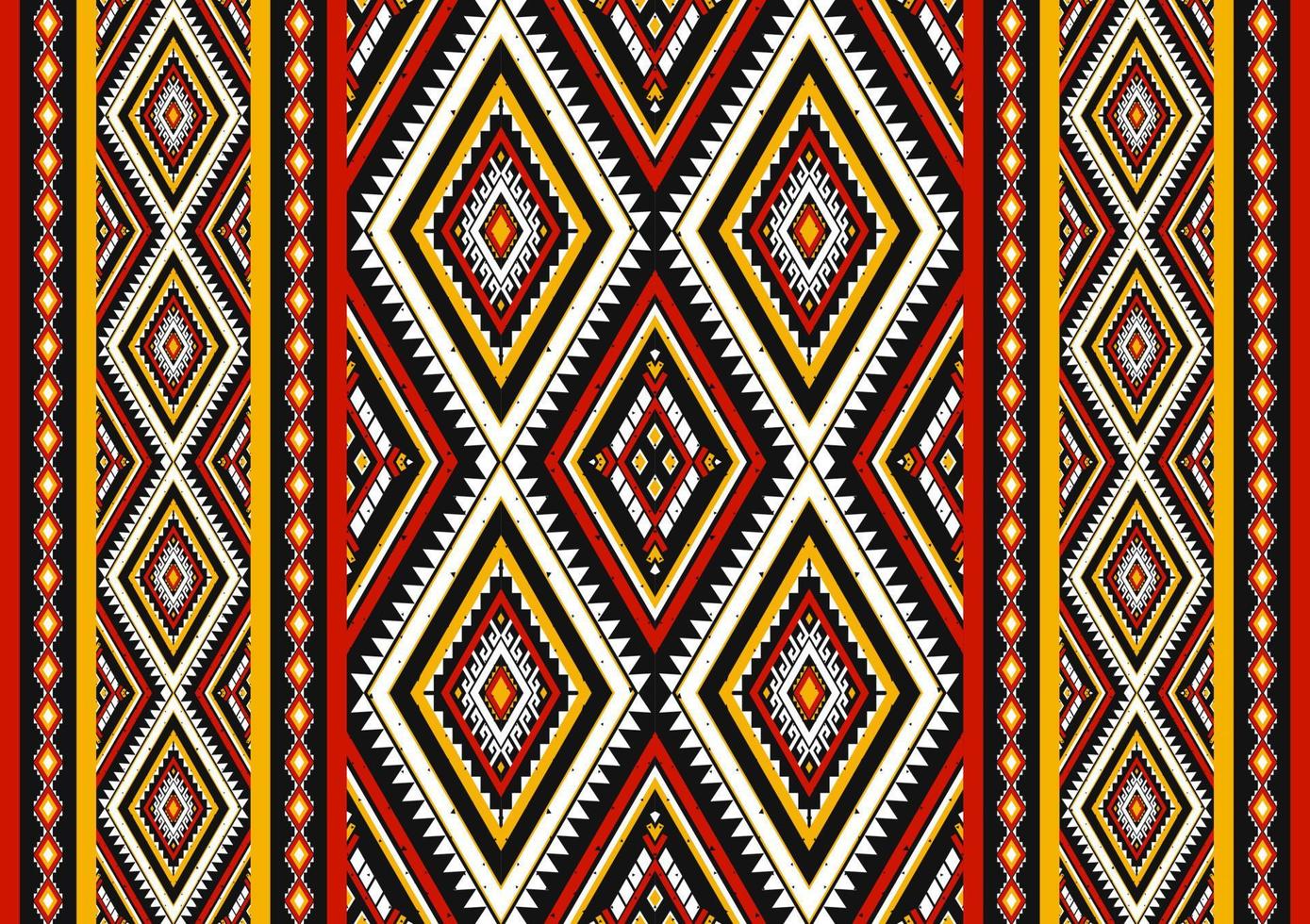 geometrisches ethnisches orientalisches nahtloses muster traditionell. Tribal-Stil gestreift. Design für Hintergrund, Tapete, Vektorillustration, Stoff, Kleidung, Batik, Teppich, Stickerei. vektor