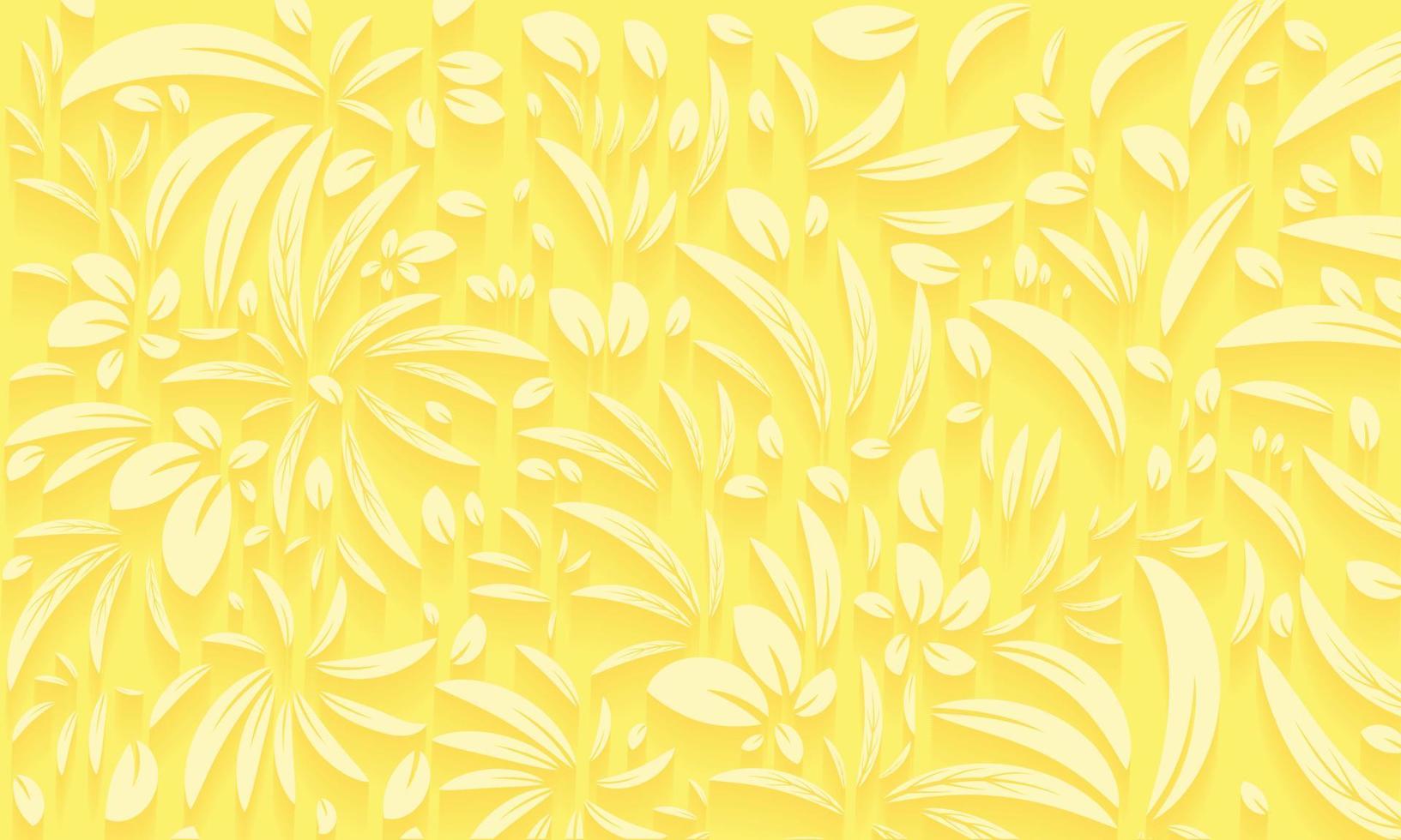 gul vit abstrakt blad vektor bakgrund