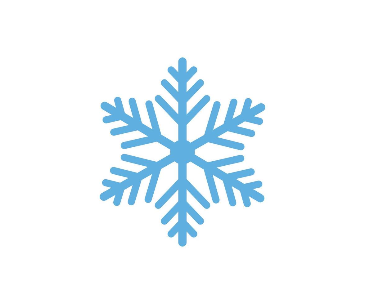 Moderne Schneeflocken Logo Symbol Symbol Ornament Dekorationen Lager Vektor