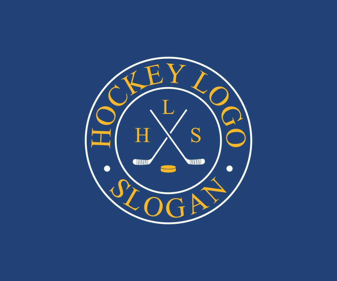 hockey logotyp vektorkonst, ikoner och grafik vektor