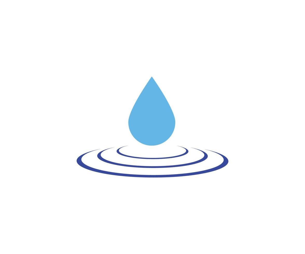 vatten droppe ikon logotyp design vektor mall