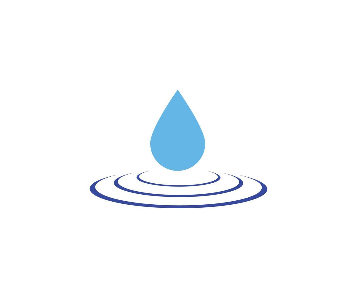 Wassertropfen-Symbol-Logo-Design-Vektor-Vorlage vektor