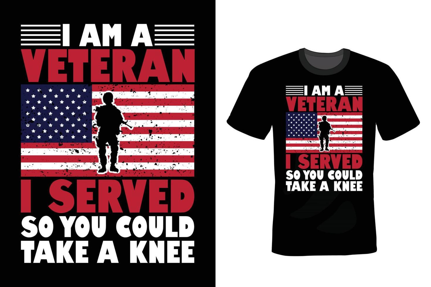 veteranentag t-shirt design, vintage, typografie vektor