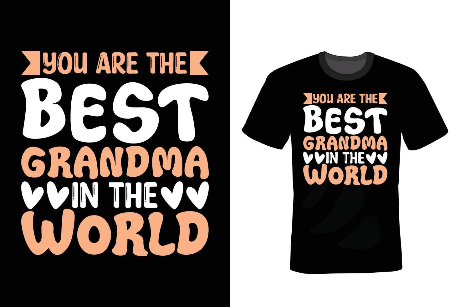 mormor t-shirt design, vintage, typografi vektor