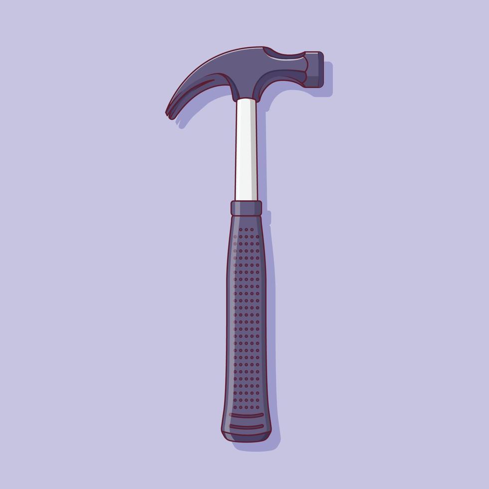 Hammer-Schere-Vektorsymbol-Illustration mit Umriss für Designelement, ClipArt, Web, Zielseite, Aufkleber, Banner. flacher Cartoon-Stil vektor