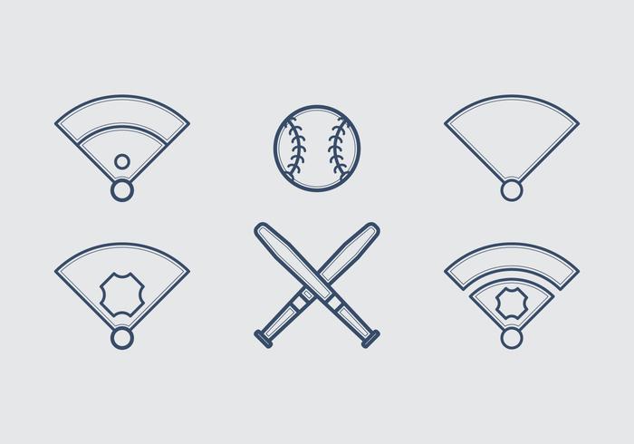 Gratis Baseball Vector Icon Illustrations # 4