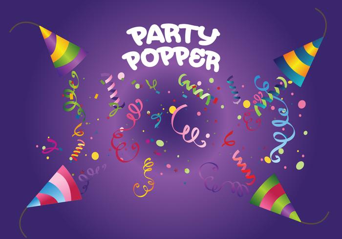 Party popper vektor
