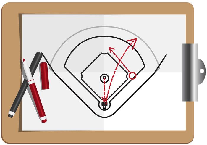 Baseball-Diamant-Vektor vektor