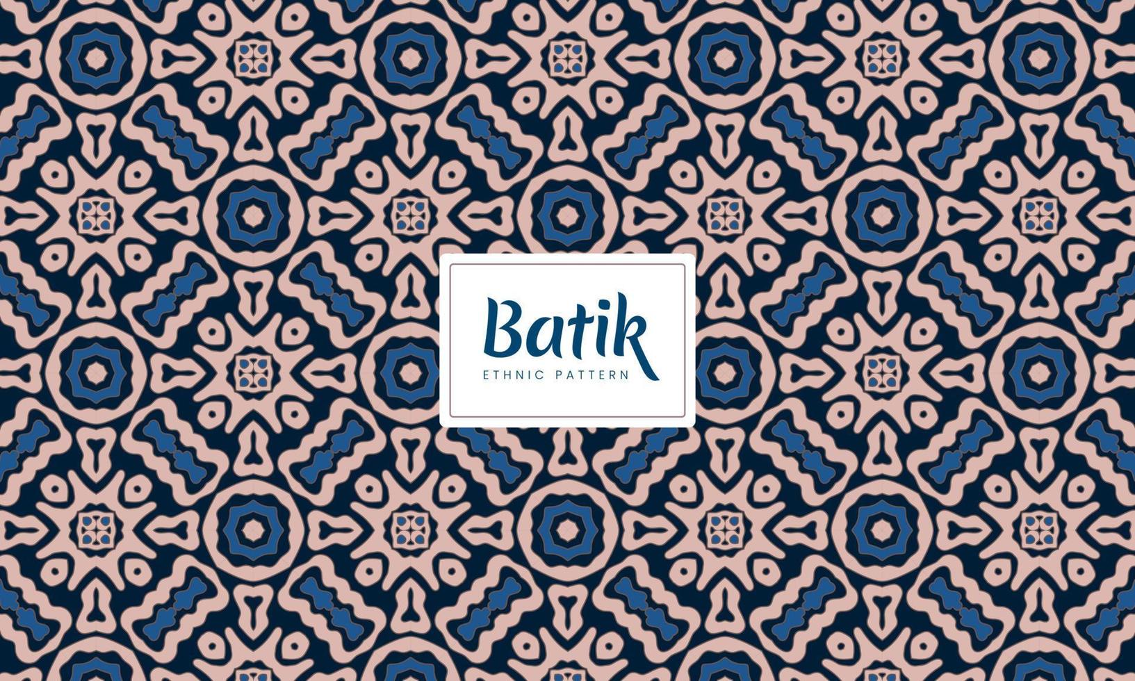 abstrakt batik indonesiska traditionella etniska blommönster vektor bakgrund