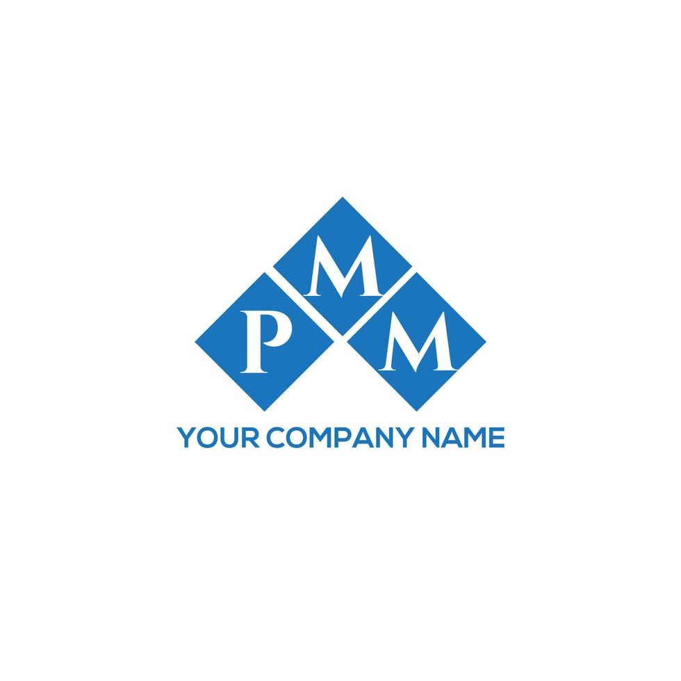 pmm brev logotyp design på vit bakgrund. pmm kreativa initialer brev logotyp koncept. pmm bokstavsdesign. vektor