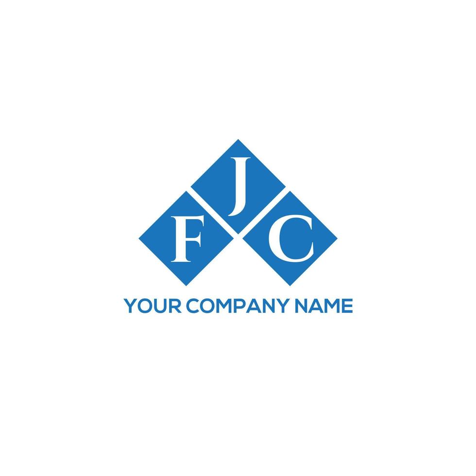 fjc-Brief-Logo-Design auf weißem Hintergrund. fjc kreative Initialen schreiben Logo-Konzept. fjc Briefgestaltung. vektor