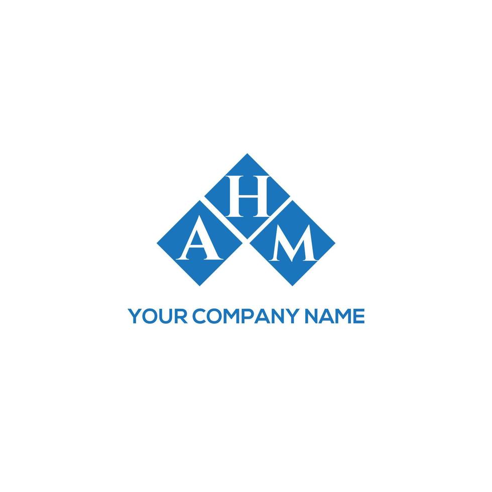 Ahm-Brief-Logo-Design auf weißem Hintergrund. ahm kreatives Initialen-Buchstaben-Logo-Konzept. ahm Briefgestaltung. vektor