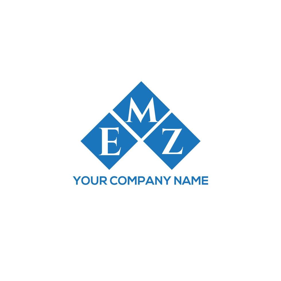 emz brev logotyp design på vit bakgrund. emz kreativa initialer brev logotyp koncept. emz bokstavsdesign. vektor