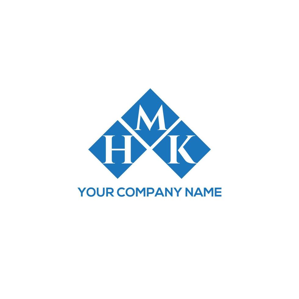hmk-Buchstaben-Logo-Design auf weißem Hintergrund. hmk kreative Initialen schreiben Logo-Konzept. hmk Briefgestaltung. vektor