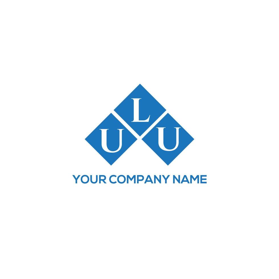 ulu brev logotyp design på vit bakgrund. ulu kreativa initialer brev logotyp koncept. ulu bokstavsdesign. vektor