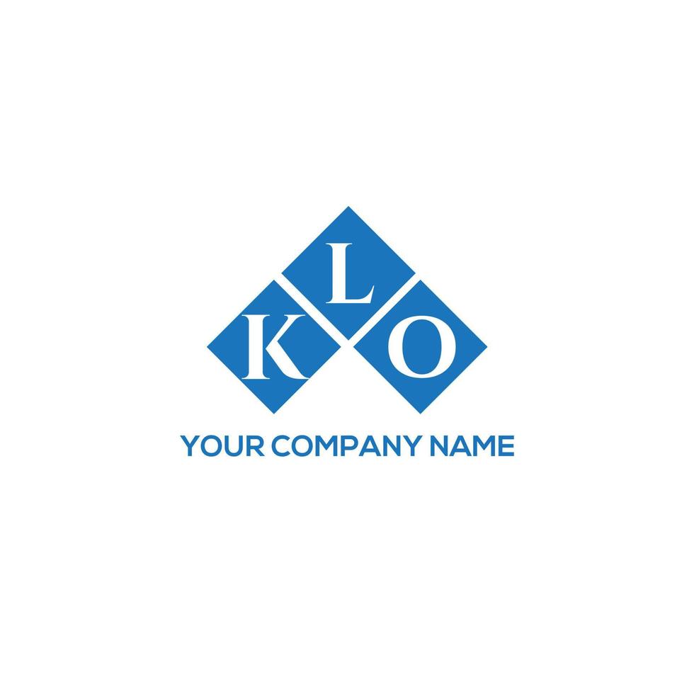 klo brev logotyp design på vit bakgrund. klo kreativa initialer brev logotyp koncept. klo bokstavsdesign. vektor