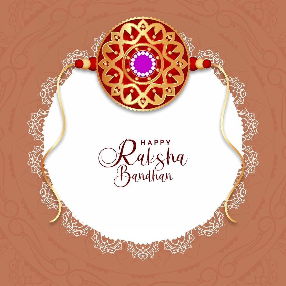 Happy Raksha Bandhan religiöses Festival schöner Hintergrund vektor