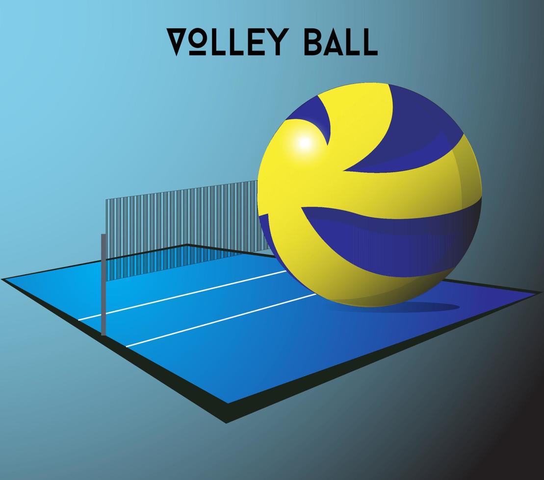 Das Volleyball-Logo oder -Symbol eignet sich sehr gut für die Verwendung in Sportarten, Hemddesigns und mehr vektor