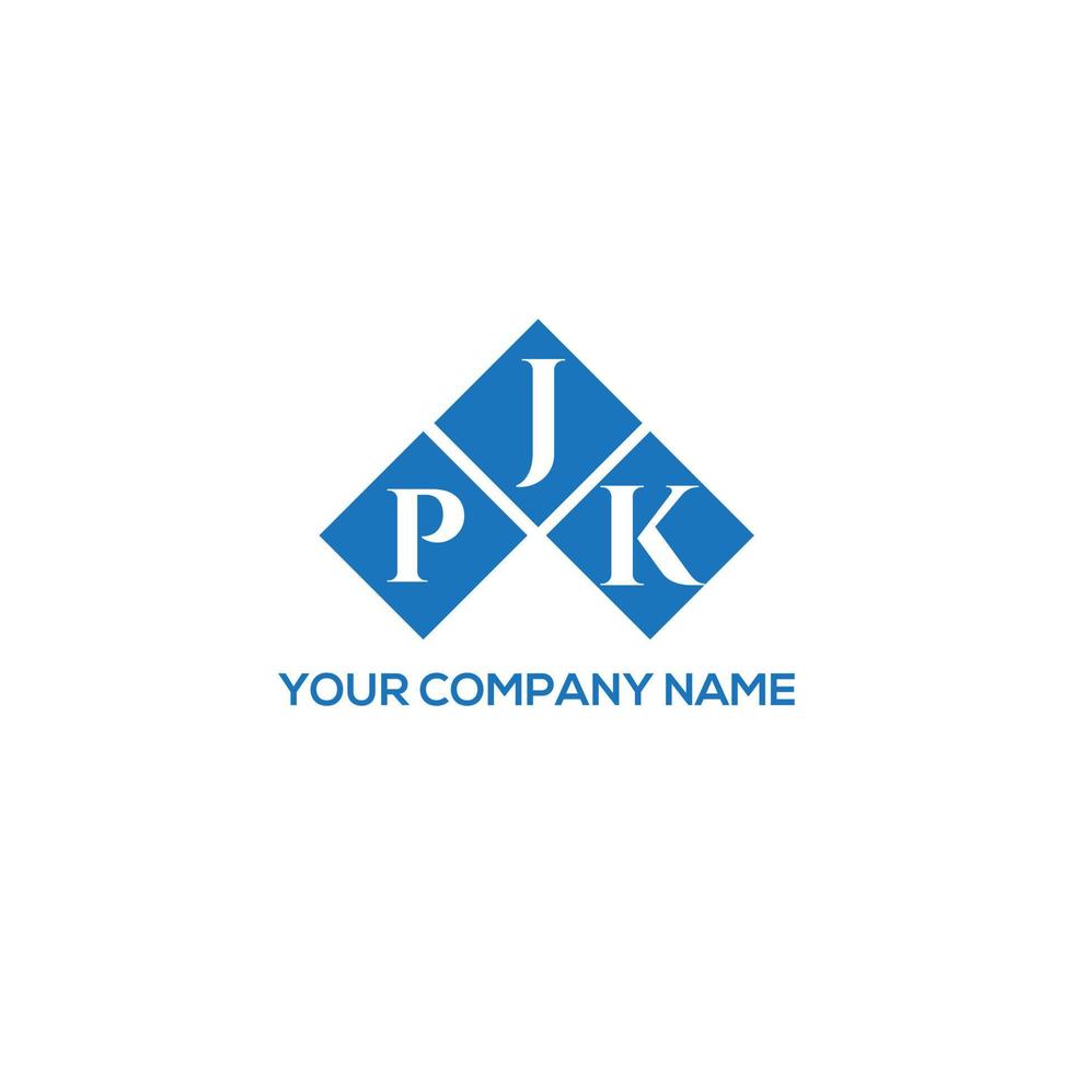 pjk brev logotyp design på vit bakgrund. pjk kreativa initialer brev logotyp koncept. pjk bokstavsdesign. vektor