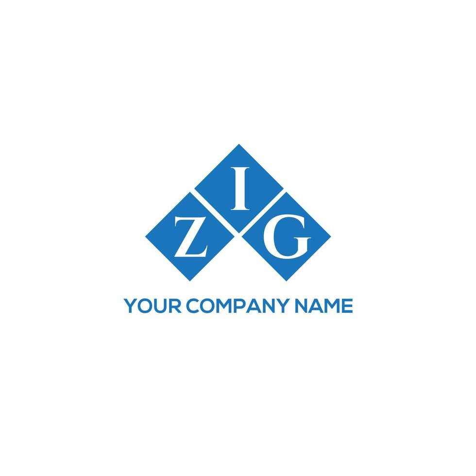 Zick-Brief-Logo-Design auf weißem Hintergrund. zig kreative Initialen schreiben Logo-Konzept. Zick-Buchstaben-Design. vektor