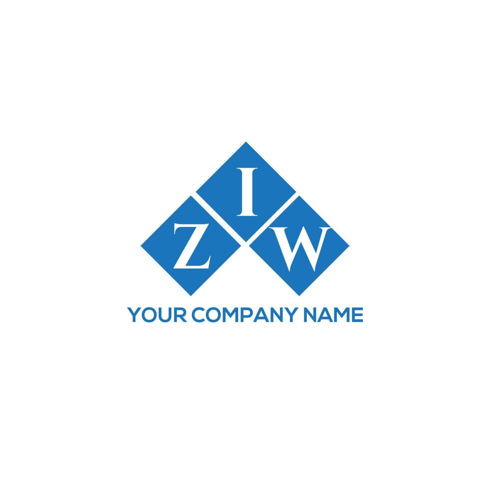 Ziw brev logotyp design på vit bakgrund. Ziw kreativa initialer brev logotyp koncept. Ziw-bokstavsdesign. vektor