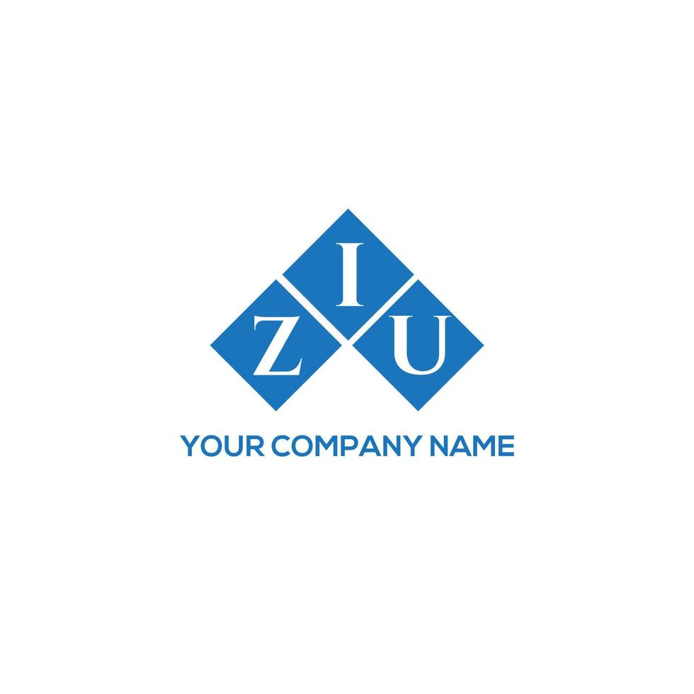 ziu brev logotyp design på vit bakgrund. ziu kreativa initialer brev logotyp koncept. ziu bokstavsdesign. vektor