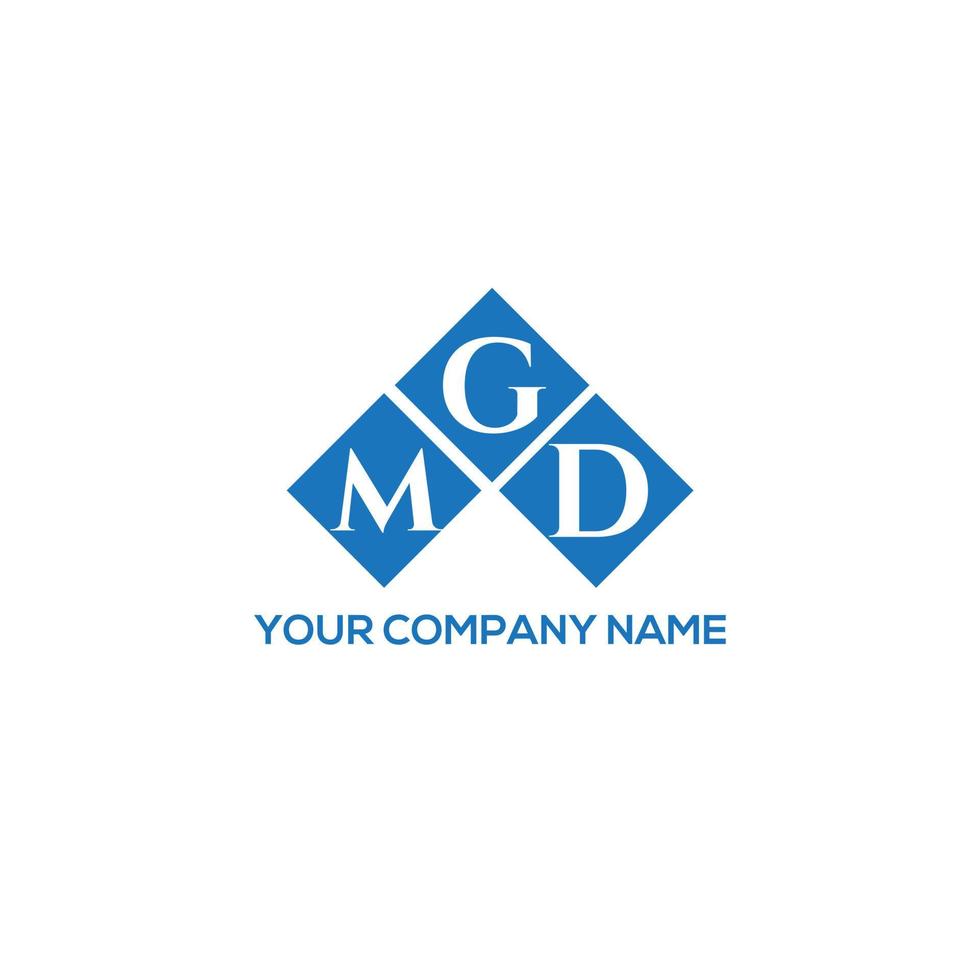 mgd-Brief-Logo-Design auf weißem Hintergrund. mgd kreatives Initialen-Buchstaben-Logo-Konzept. mgd-Briefgestaltung. vektor