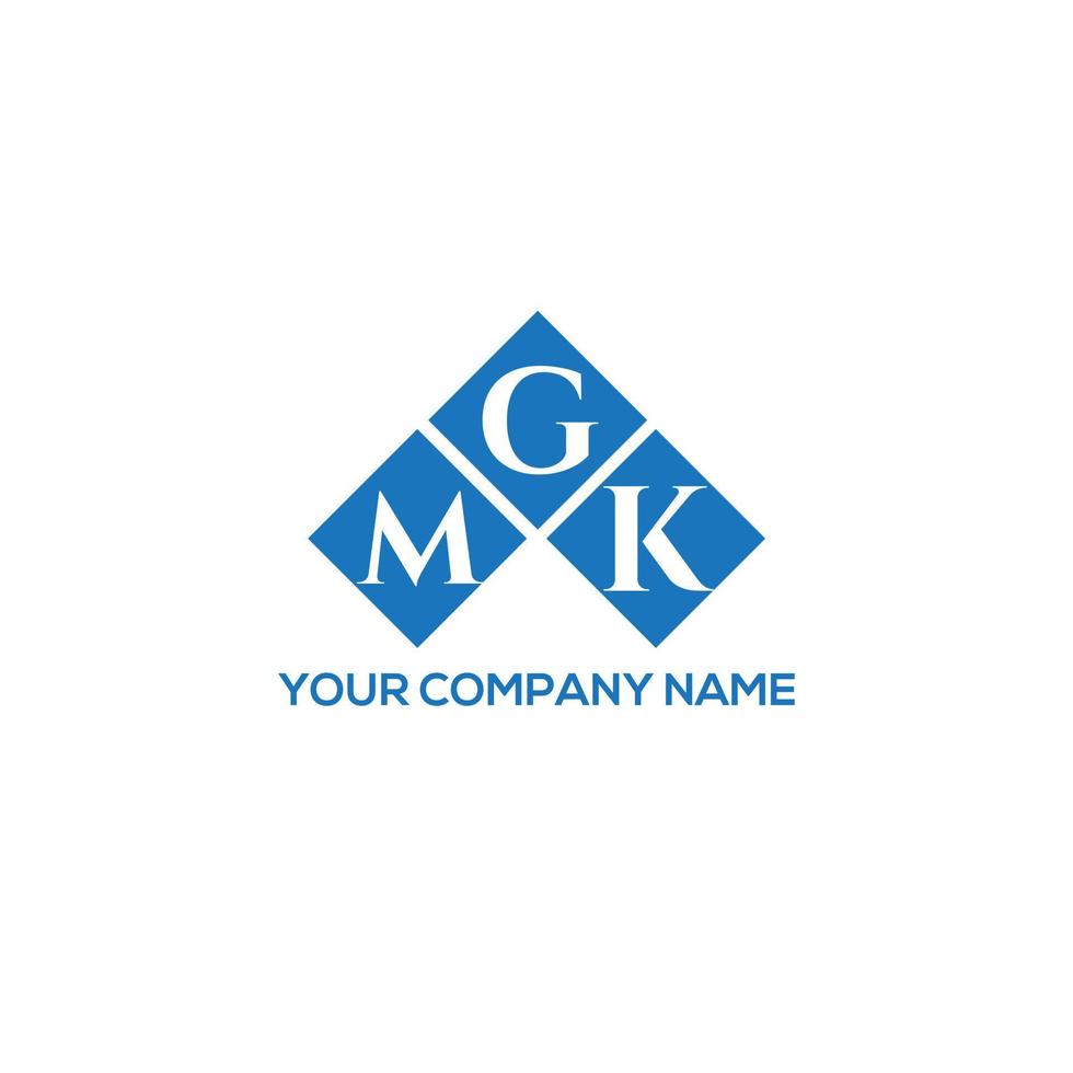 mgk-Brief-Logo-Design auf weißem Hintergrund. mgk kreative Initialen schreiben Logo-Konzept. mgk Briefgestaltung. vektor