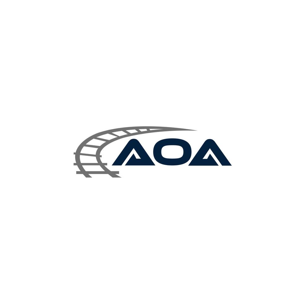 aoa brev logotyp design på vit bakgrund. aoa kreativa initialer bokstavslogotyp koncept. aoa bokstavsdesign. vektor