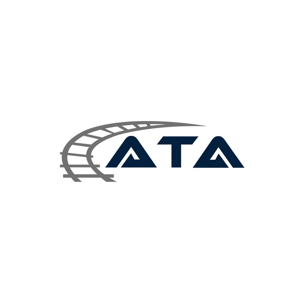 ata brev logotyp design på vit bakgrund. ata kreativa initialer bokstavslogotyp koncept. ata bokstavsdesign. vektor